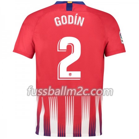 Fußballtrikots Atlético Madrid Godin 2 Heim Trikotsatz 2018-2019